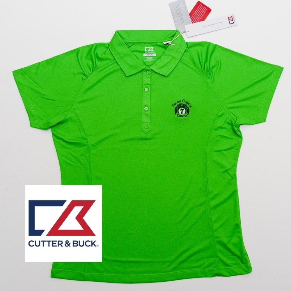 Cutter & Buck Women Polo Shirt Short Sleeve DryTec
